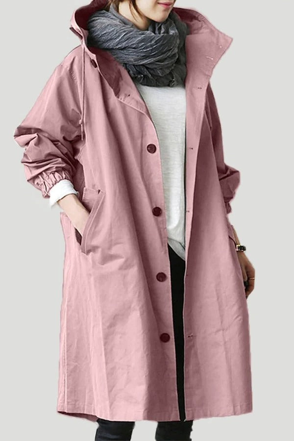 Sienna Women's Oversized Trench Coat - shown in use