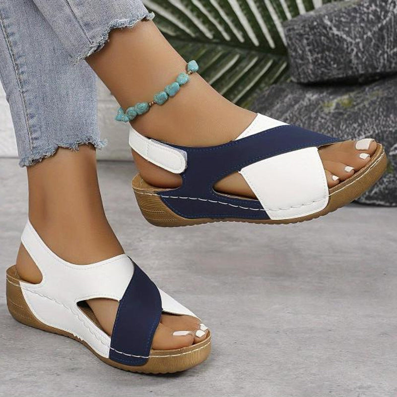 Faye Women's Sandals | Black, White