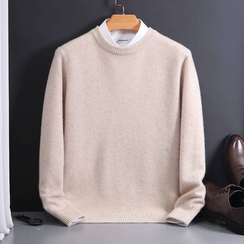 Quill Men's Sweater - fabric and finish detail