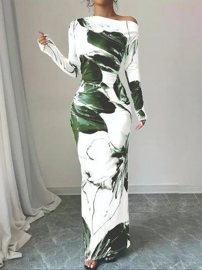 Sienna Women's Asymmetric Maxi Dress - close-up detail