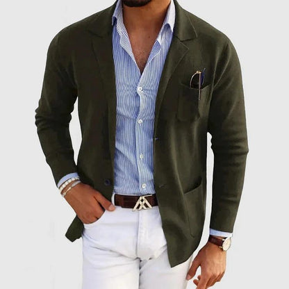 Silas Men's Blazer - close-up detail