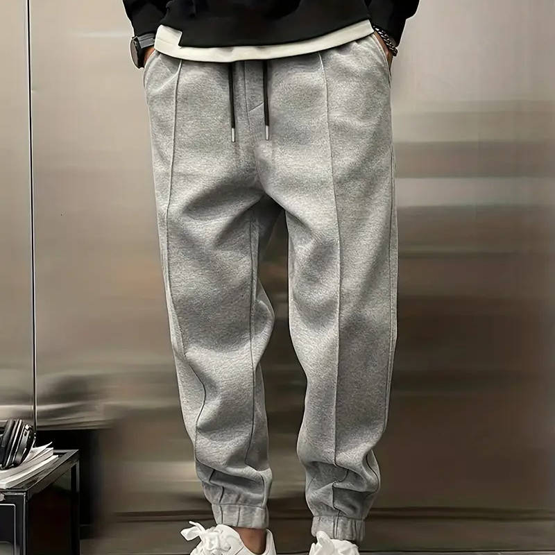 Yves Men's Joggers | Black, Beige