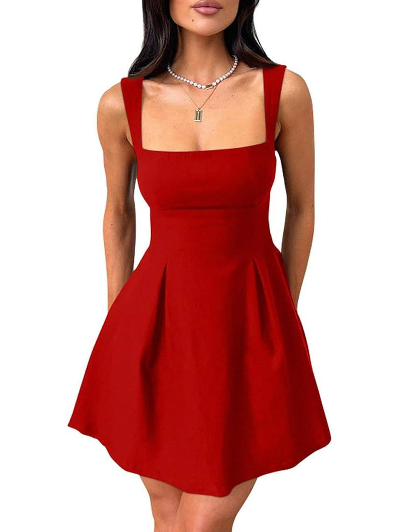 Tamsin Women's Adjustable Mini Dress - fabric and finish detail