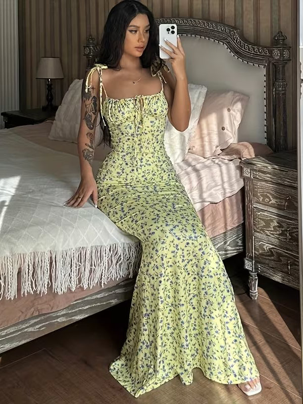 Cleo Women's Floral Maxi Dress - shown in use