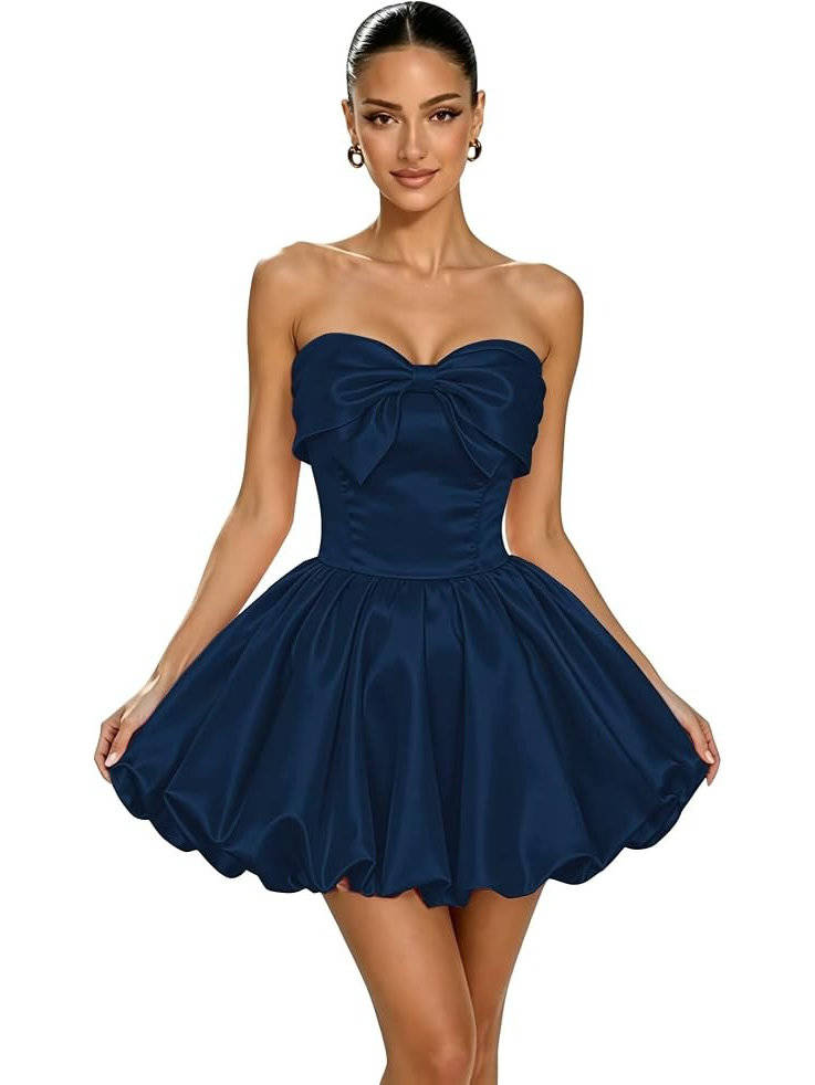 Quinn Women's Satin Dress - flat lay