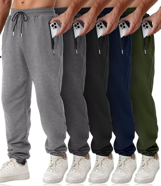 Gray Men's Joggers - styled view