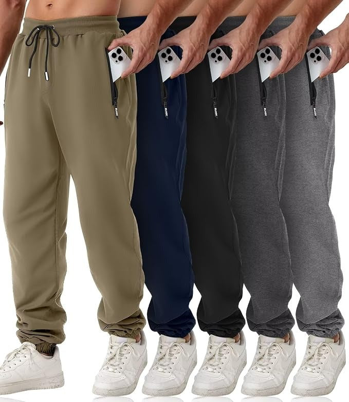 Gray Men's Joggers - front view