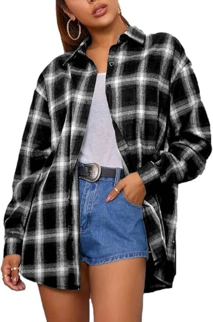 Ruby Women's Oversized Blouse - fabric and finish detail