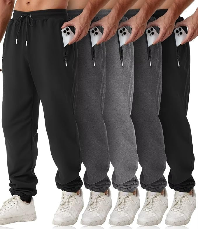 Gray Men's Joggers - shown in use