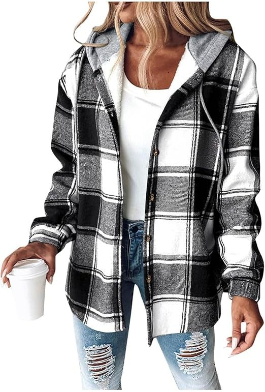 Dahlia Women's Plaid Jacket - full-length view