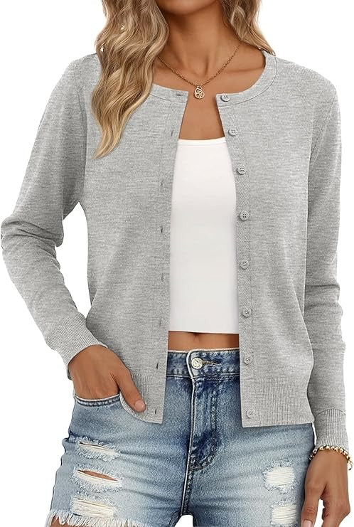 Kaia Women's Cardigan | Classic, Open Front, Knit