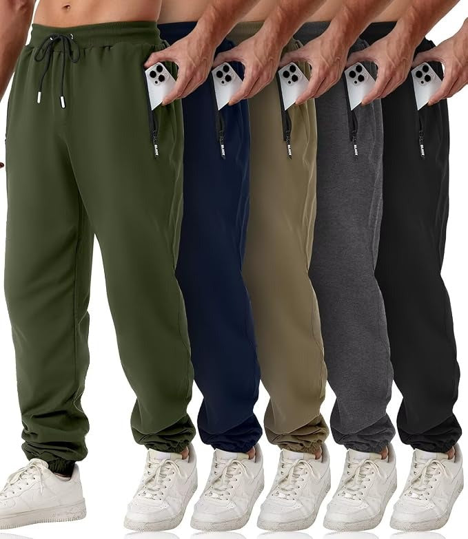 Gray Men's Joggers - back view