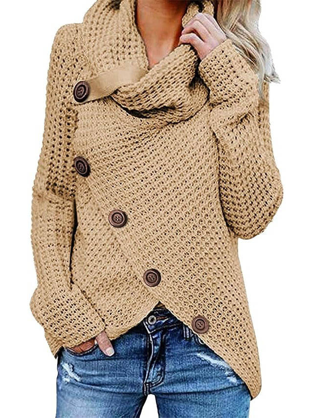 Eloise Women's Asymmetric Sweater - front view