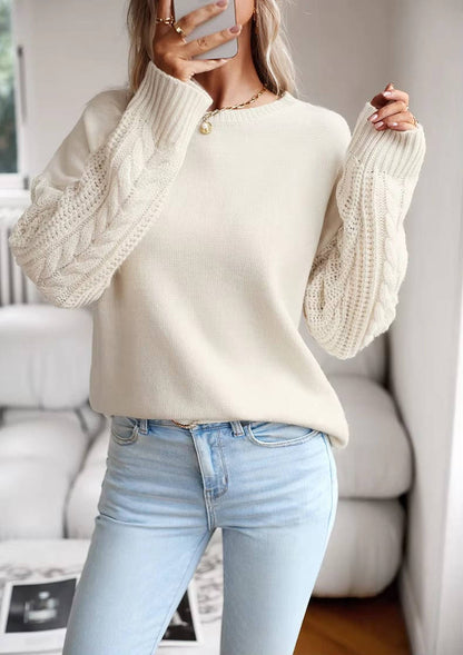 Opal Women's Oversized Sweater - fabric and finish detail