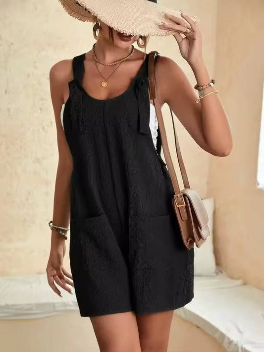 Kaia Women's Adjustable Overalls - styled view