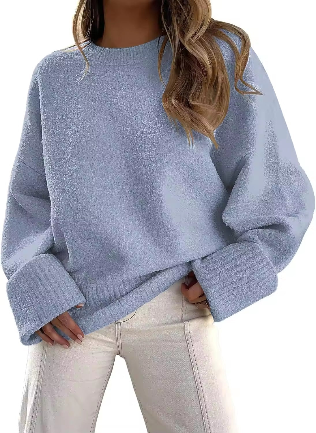 Dahlia Women's Oversized Sweater - close-up detail