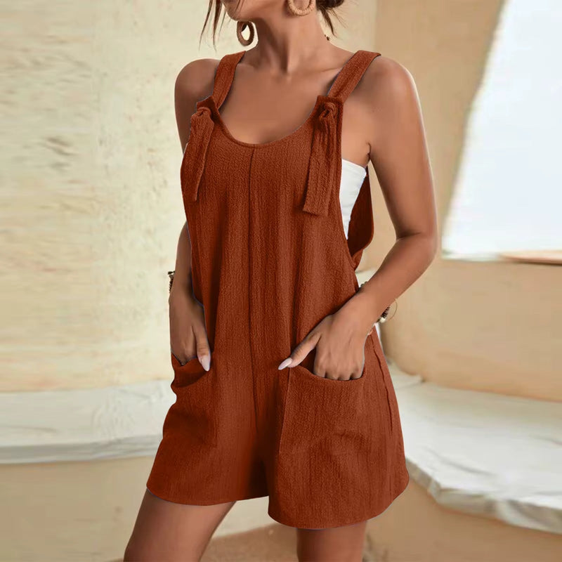 Kaia Women's Adjustable Overalls - front view