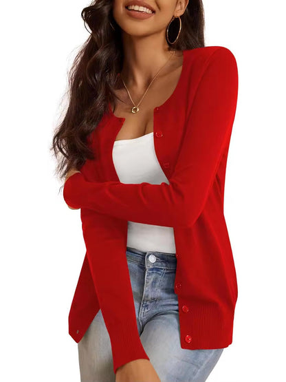 Ulla Women's Cardigan - fabric and finish detail