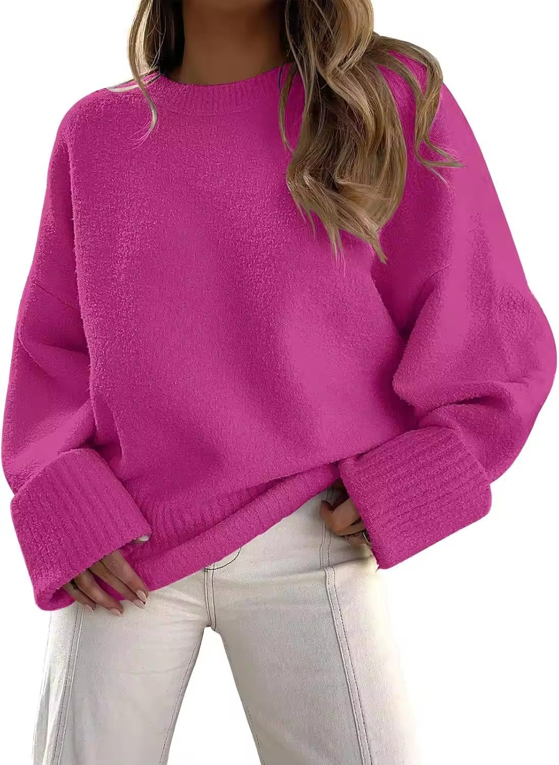 Dahlia Women's Oversized Sweater - styled view