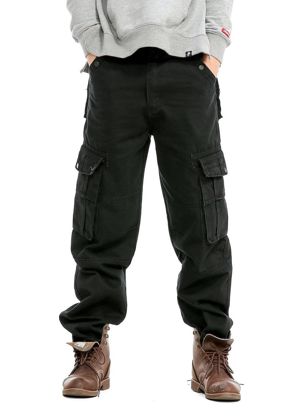 Tristan Men's Wide Leg Cargo Pants - back view