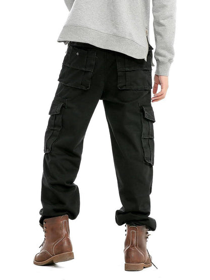 Tristan Men's Wide Leg Cargo Pants - shown in use