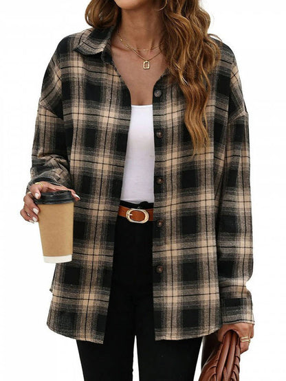 Nora Women's Plaid Jacket - front view