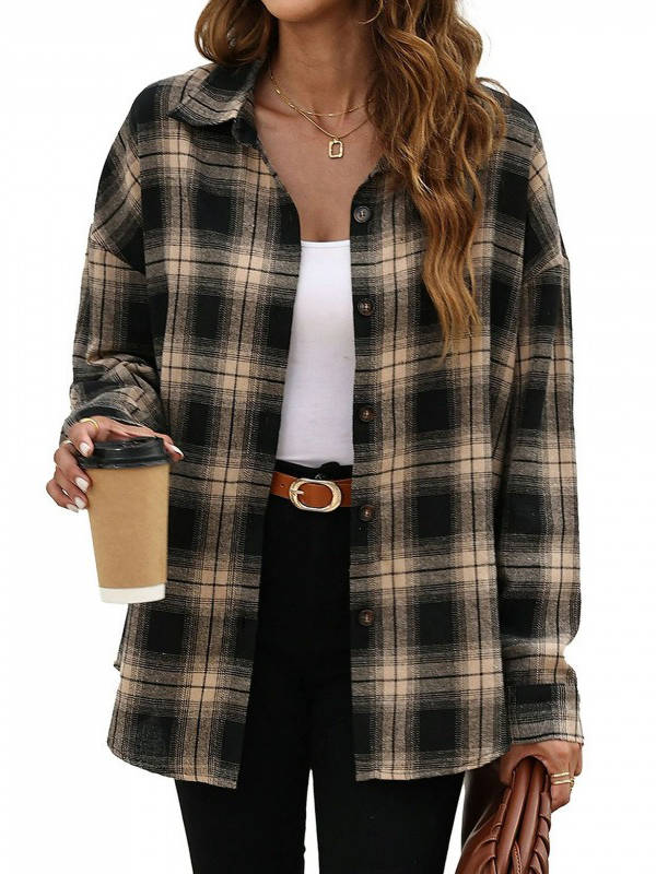 Nora Women's Plaid Jacket - front view