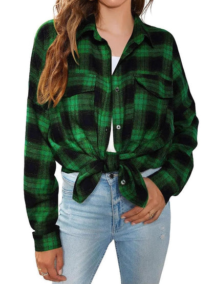 Opal Women's Plaid Jacket - close-up detail