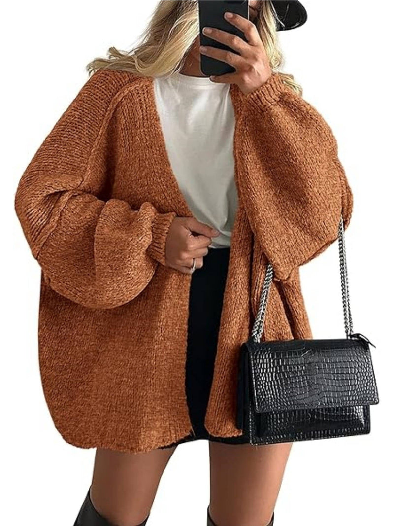 Violette Women's Oversized Cardigan - flat lay