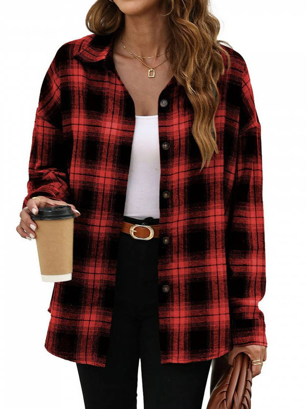 Nora Women's Plaid Jacket - flat lay