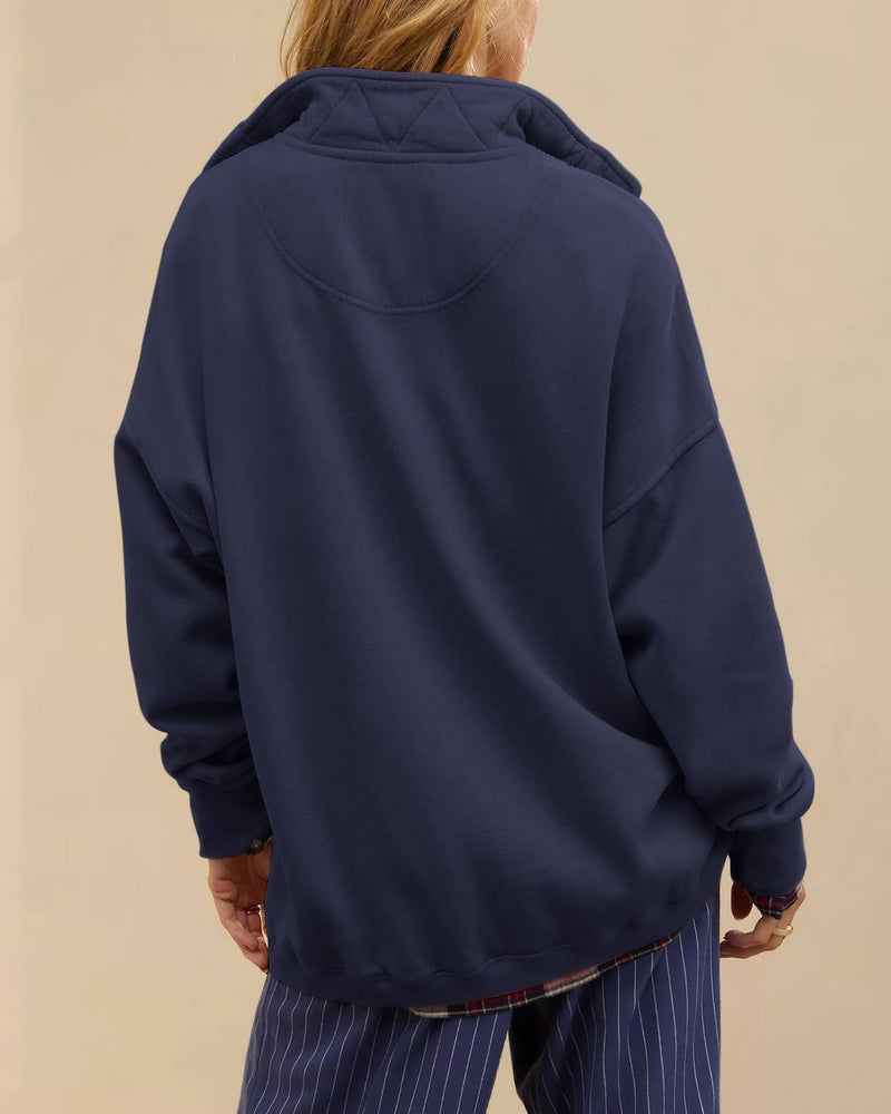 Lena Women's Oversized Sweatshirt - flat lay