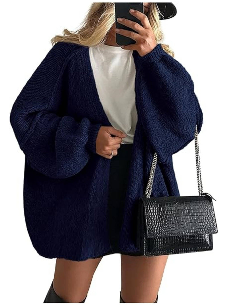 Violette Women's Oversized Cardigan - shown in use