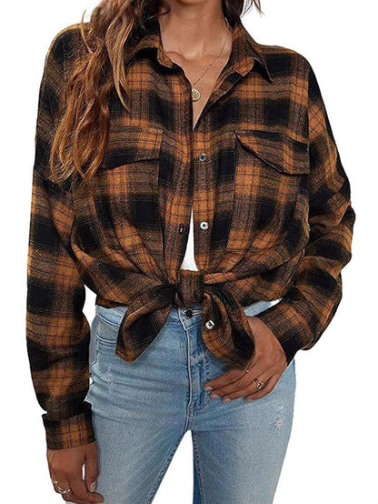 Opal Women's Plaid Jacket - styled view