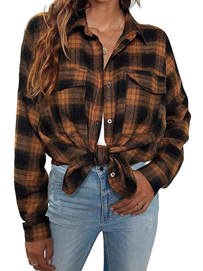 Opal Women's Plaid Jacket - styled view