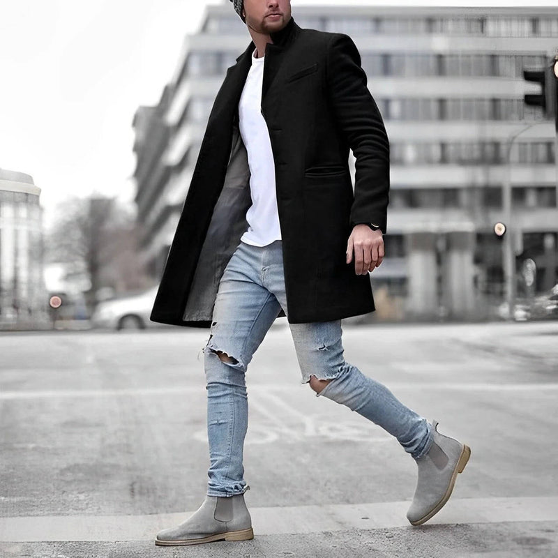 Sawyer Men's Coat - fabric and finish detail