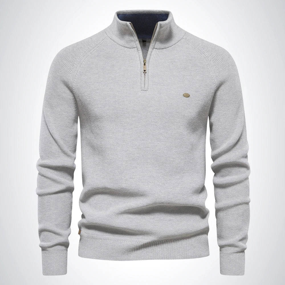 Felix Men's Sweater - fabric and finish detail