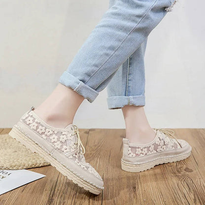 Noor Women's Floral Espadrilles - styled view