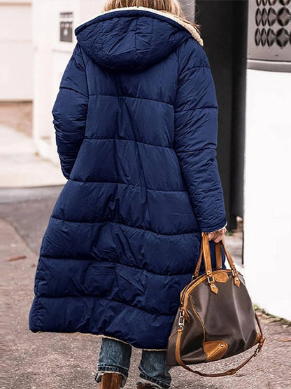 Xanthe Women's Quilted Coat - styled view