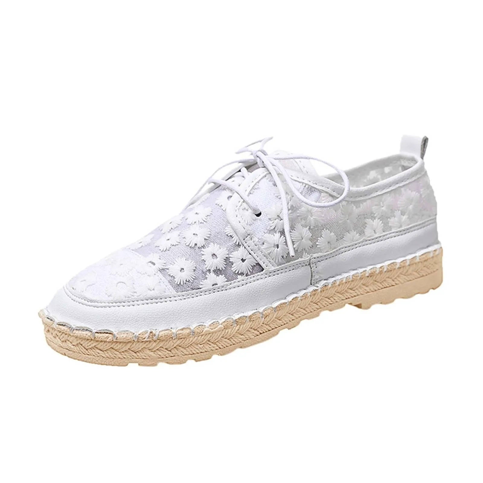 Noor Women's Floral Espadrilles - close-up detail