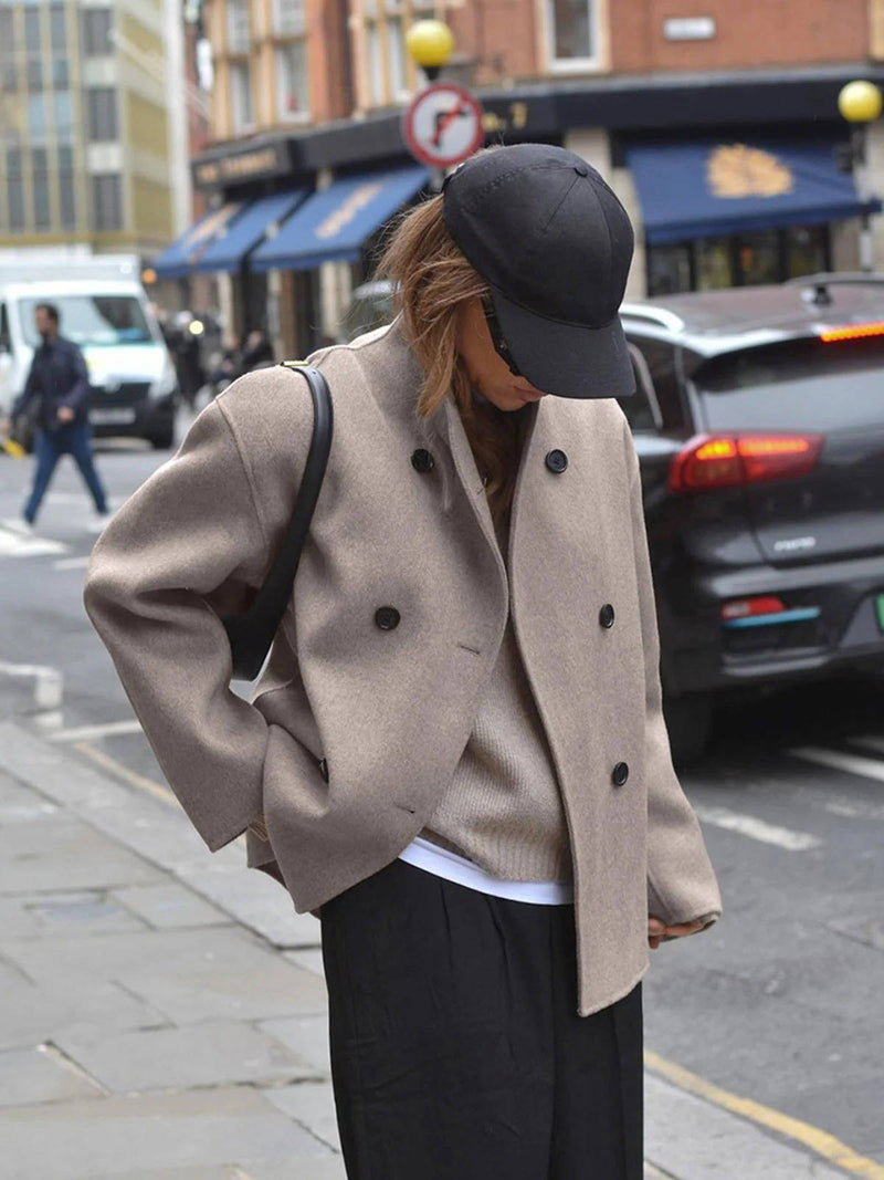 Margot Women's Coat - fabric and finish detail