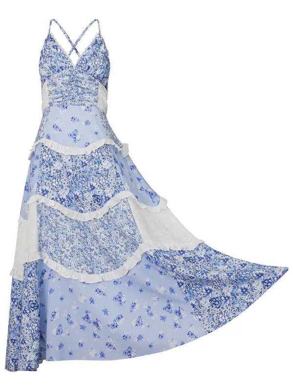 Ivy Women's Floral Dress - flat lay