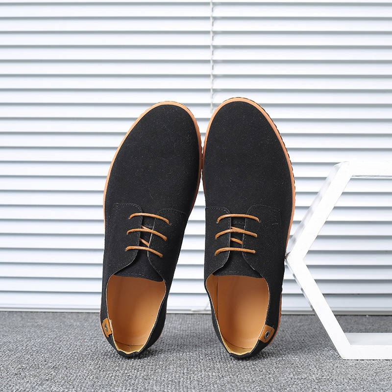 Reuben Men's Suede Oxfords - back view