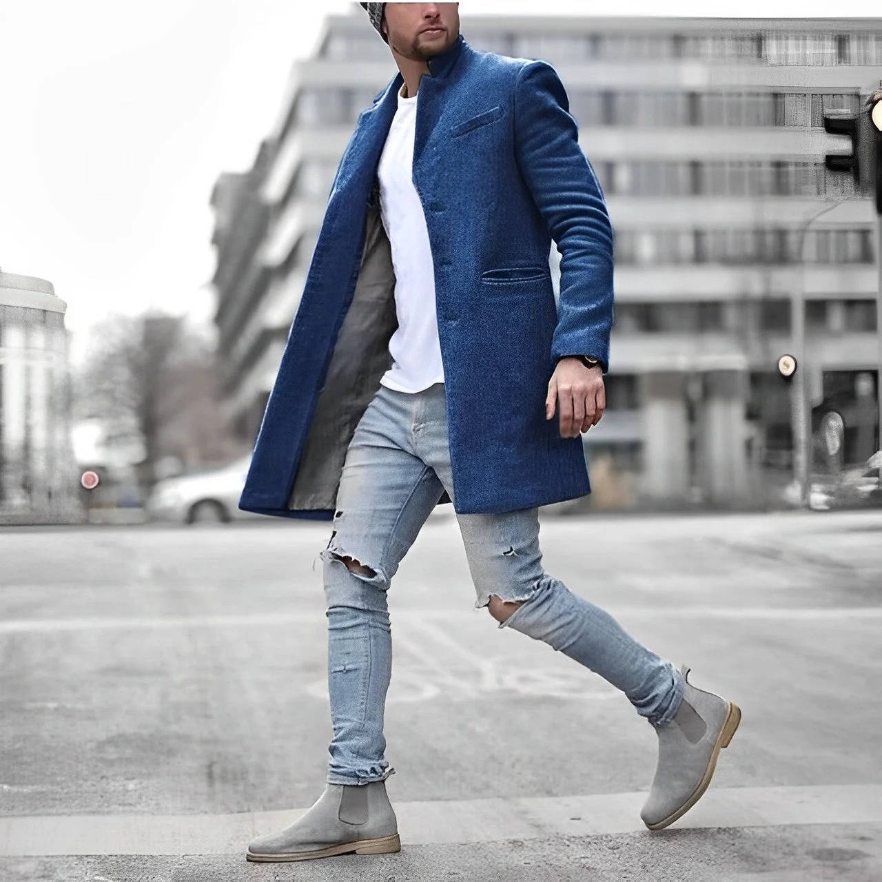 Sawyer Men's Coat - full-length view