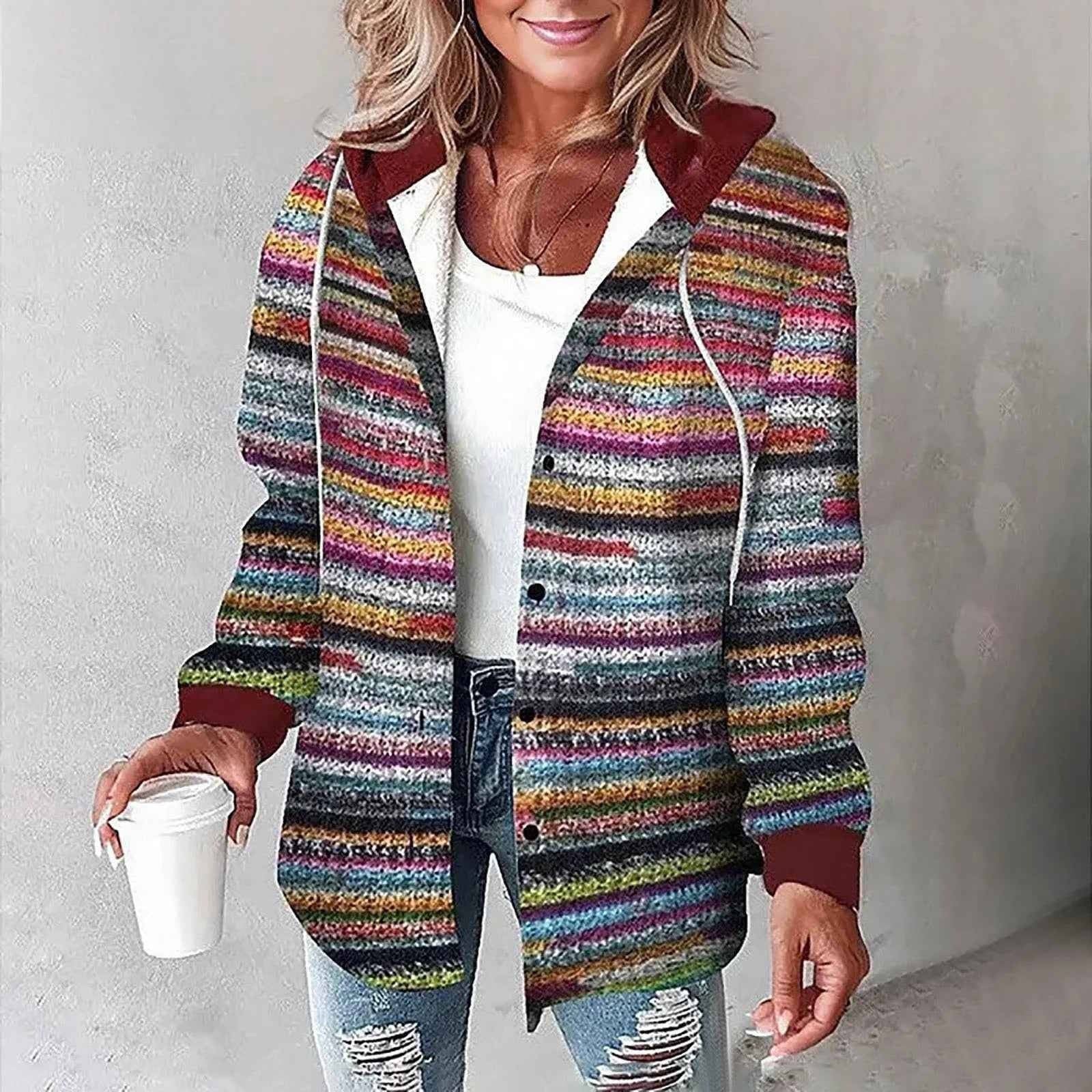 Dahlia Women's Plaid Jacket - styled view