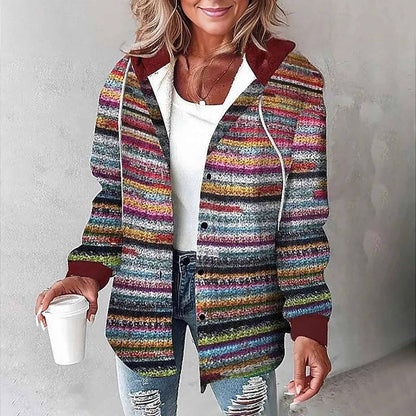 Dahlia Women's Plaid Jacket - styled view
