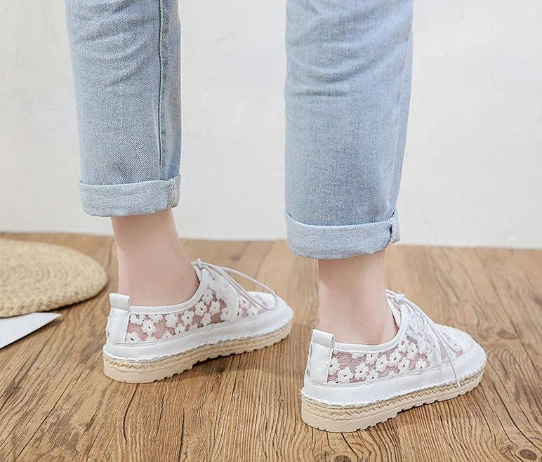 Noor Women's Floral Espadrilles - back view