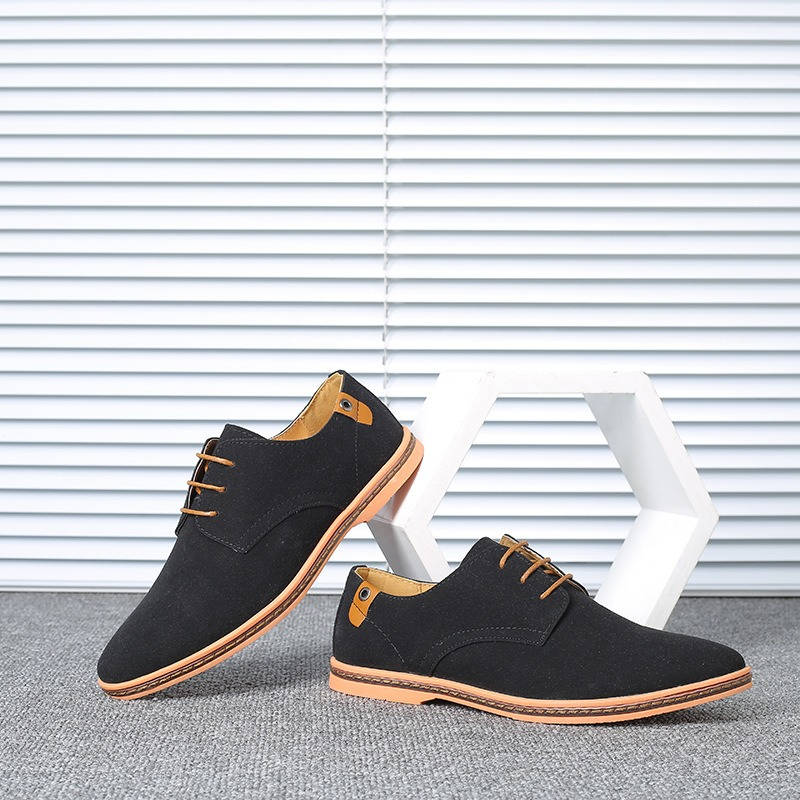 Reuben Men's Suede Oxfords - full-length view