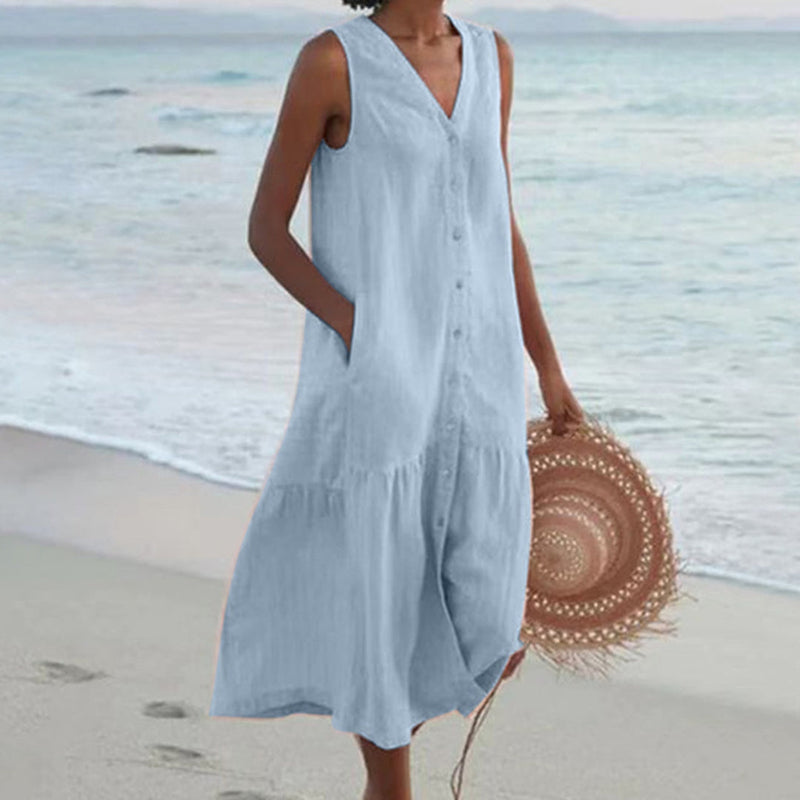 Rosa Women's Midi Dress | Sleeveless