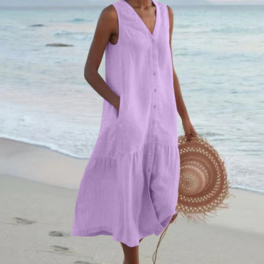 Rosa Women's Midi Dress - styled view
