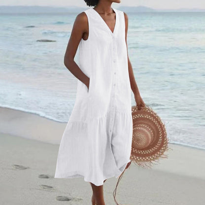 Rosa Women's Midi Dress - back view
